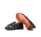 Women's Blue Leopard Royal Slipper