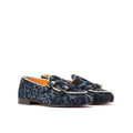 Women's Blue Leopard Royal Slipper