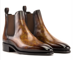 Brown Patina Chelsea Boot