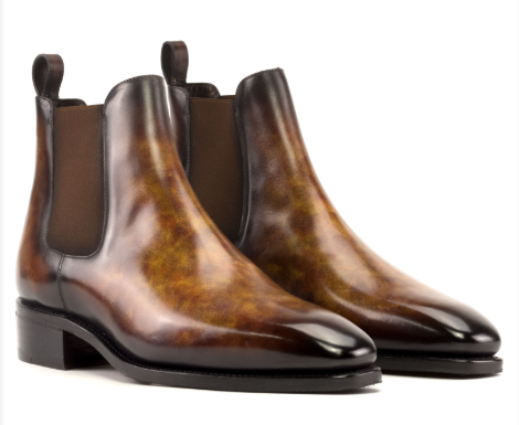 Brown Patina Chelsea Boot